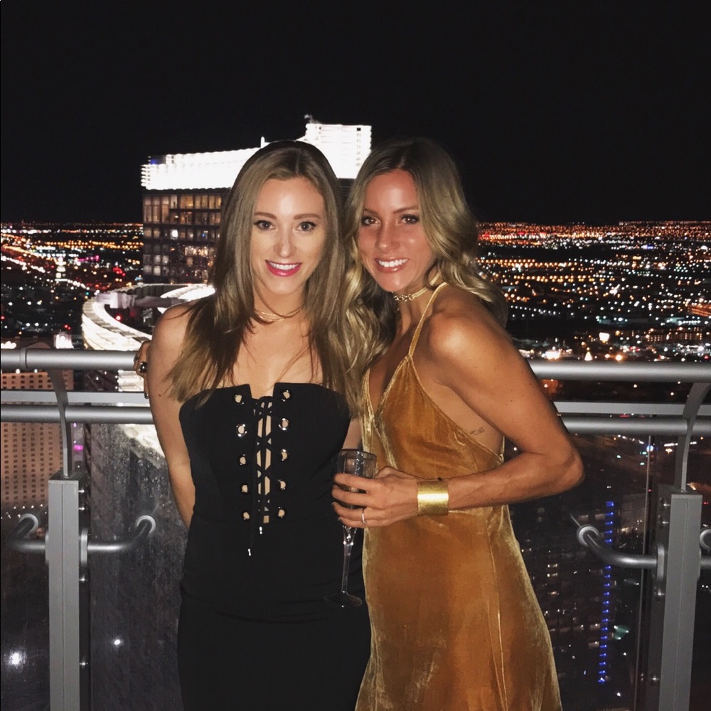 Black Laced Up Mini Dress